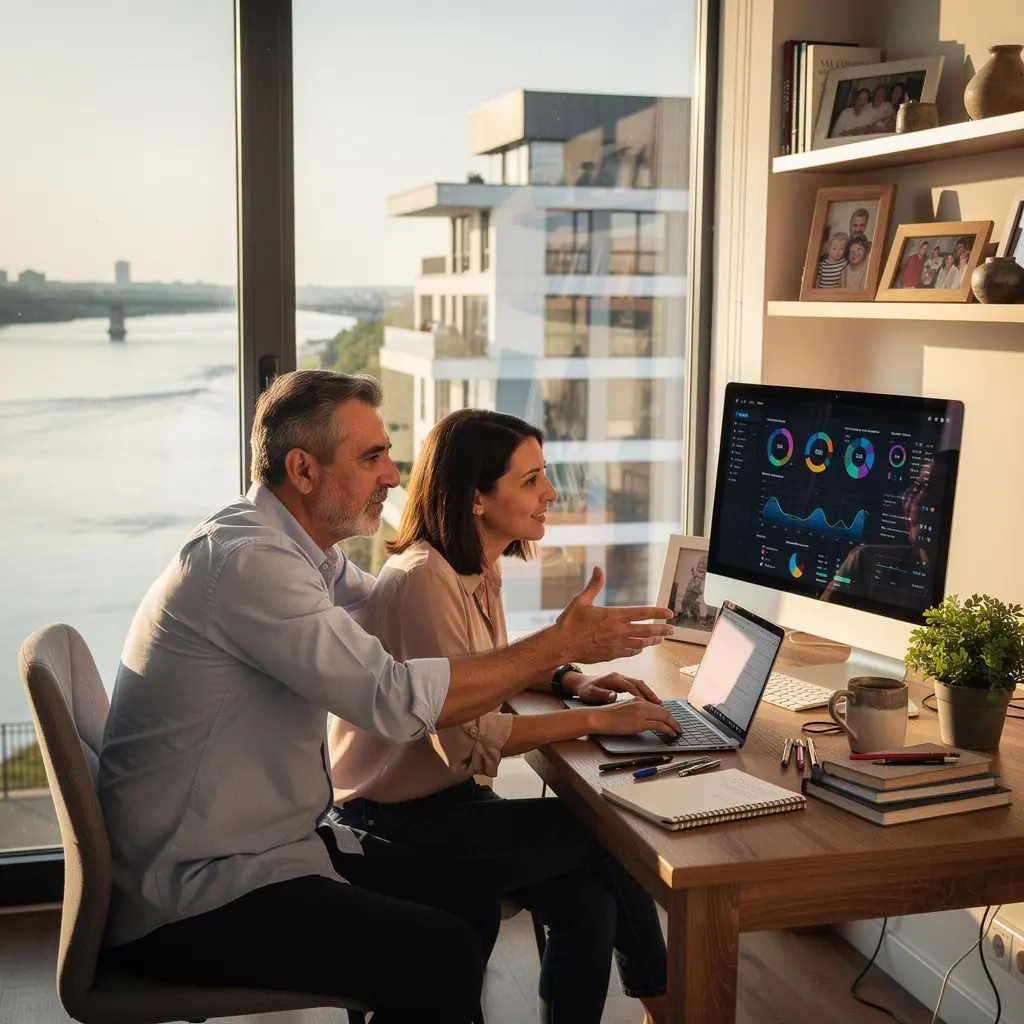 Modern office environment